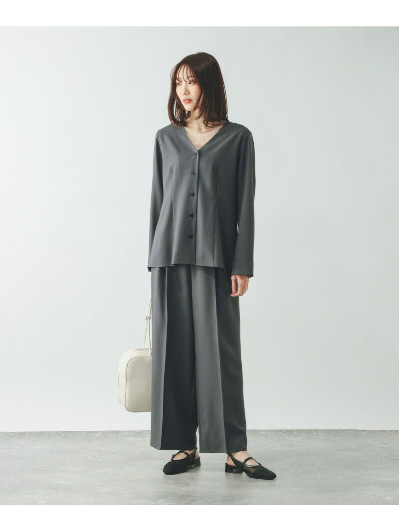 【SALE／40%OFF】シャツカーディガン*パンツセット/646704 GLOBAL WORK グローバルワーク ワンピース・ドレス その他のワンピース・ドレス グレー【RBA_E】【送料無料】[Rakuten Fashion] globalwork-10022916 GLOBAL WORK/グローバルワーク サンプル画像2