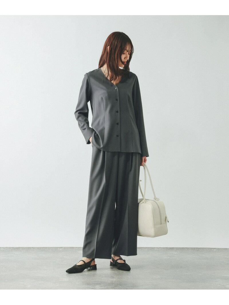 【SALE／40%OFF】シャツカーディガン*パンツセット/646704 GLOBAL WORK グローバルワーク ワンピース・ドレス その他のワンピース・ドレス グレー【RBA_E】【送料無料】[Rakuten Fashion] globalwork-10022916 GLOBAL WORK/グローバルワーク サンプル画像3
