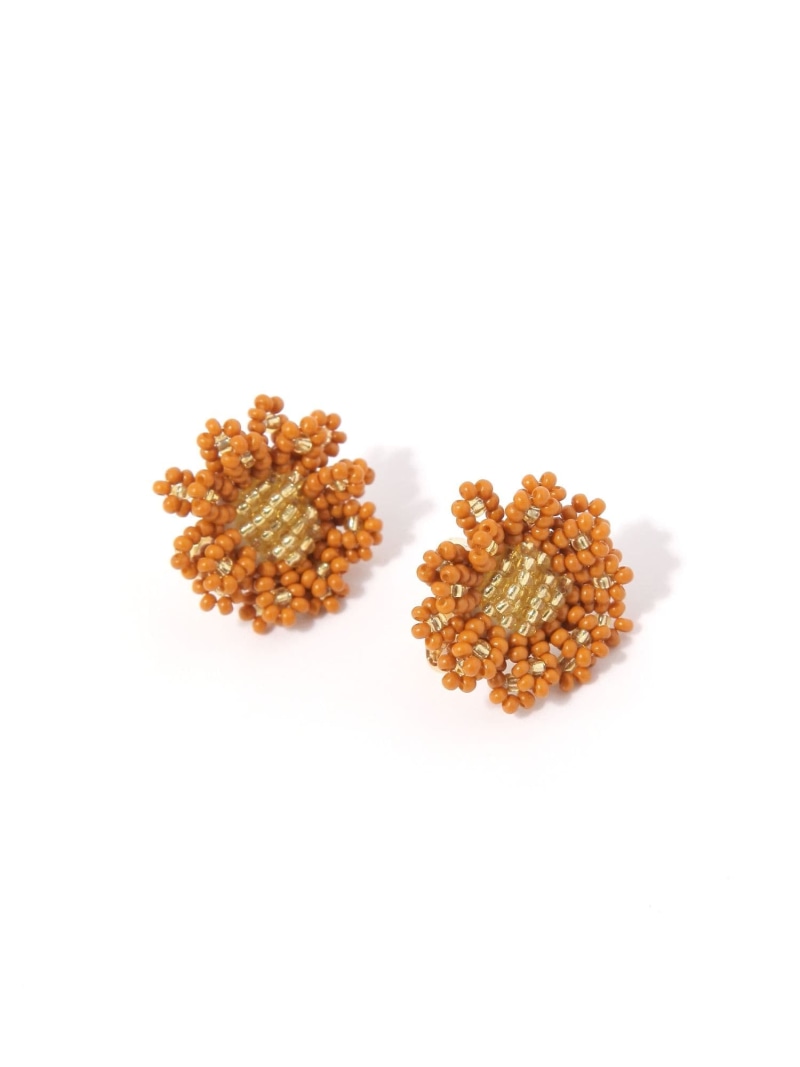 【SALE／50%OFF】フラワー編みイヤリング/646393 GLOBAL WORK グローバルワーク アクセサリー・腕時計 イヤリング・イヤーカフ ブラウン【RBA_E】[Rakuten Fashion] globalwork-10022918 GLOBAL WORK/グローバルワーク サンプル画像2