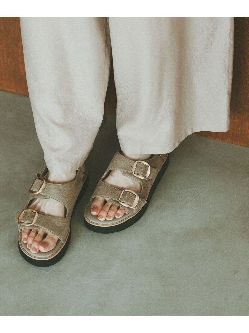 【SALE／30%OFF】エアかるダブルベルトサンダル/663728 GLOBAL WORK グローバルワーク シューズ・靴 サンダル ベージュ ブラック【RBA_E】[Rakuten Fashion] globalwork-10023513 GLOBAL WORK/グローバルワーク サンプル画像3