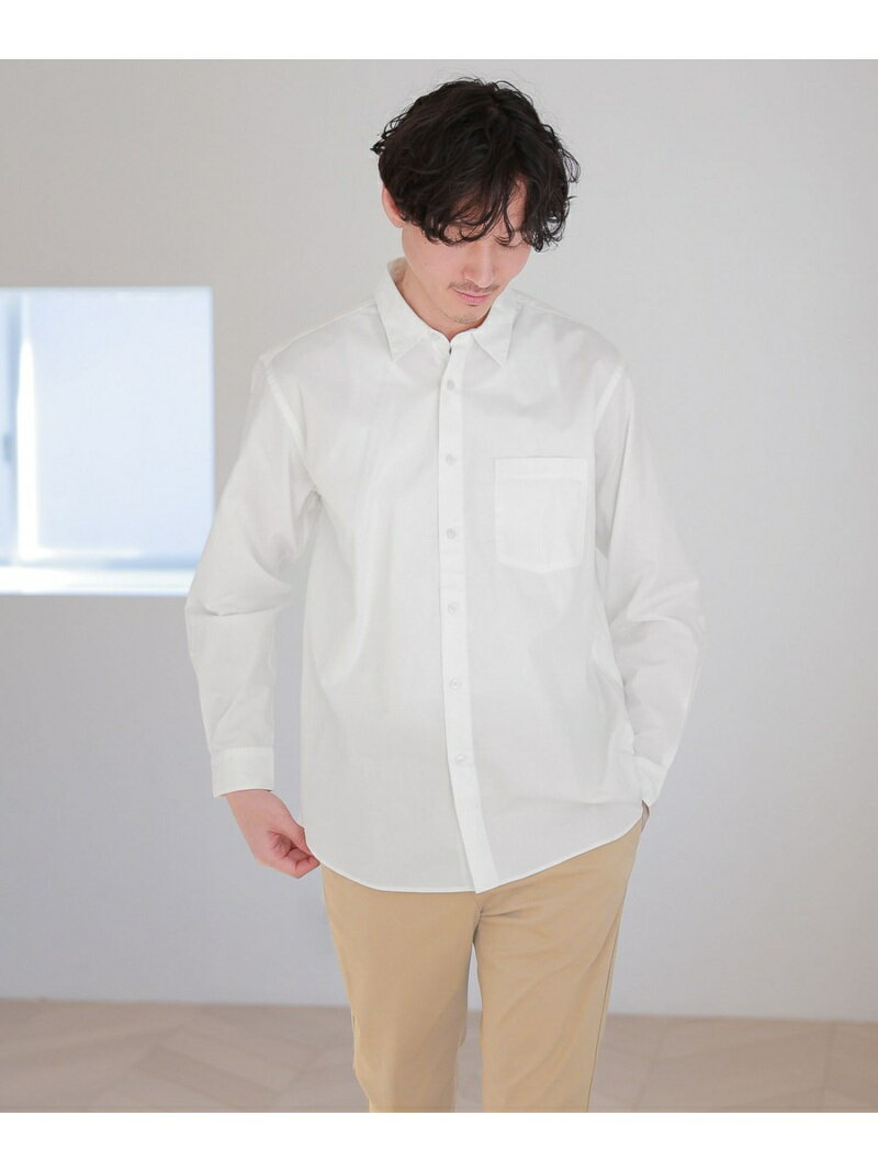 【SALE／55%OFF】(M)ブロードレギュラーシャツ GLOBAL WORK グローバルワーク トップス シャツ・ブラウス ホワイト オレンジ ブルー【RBA_E】[Rakuten Fashion]
