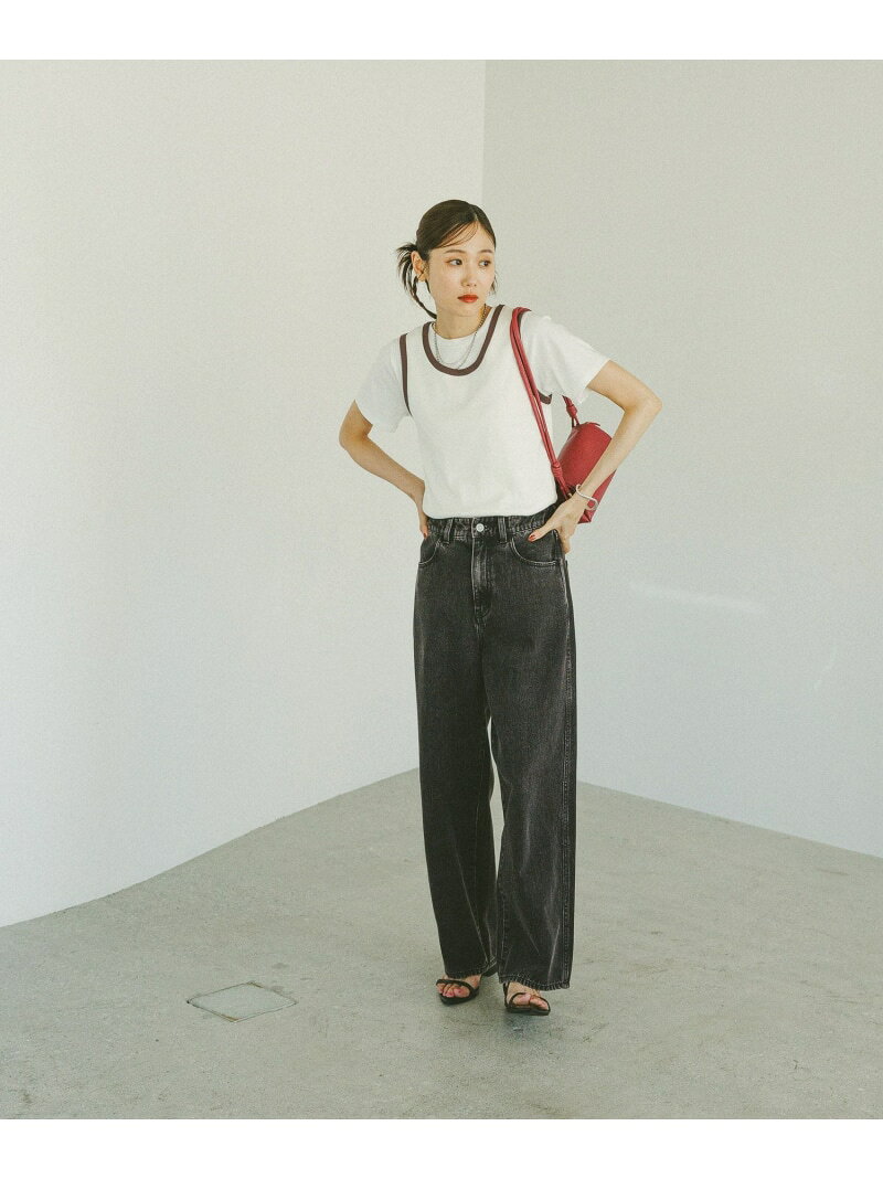 【SALE／50%OFF】Beautee配色タンク/584676 GLOBAL WORK グローバルワーク トップス ノースリーブ・タンクトップ ブラック ホワイト【RBA_E】[Rakuten Fashion] globalwork-10021564 GLOBAL WORK/グローバルワーク サンプル画像3