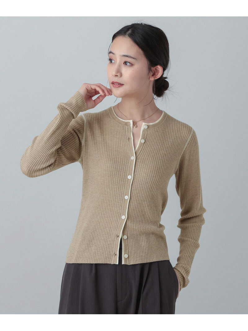 【SALE／60%OFF】MATINEE LINE/シルク混配色カーディガン/646676 GLOBAL WORK グローバルワーク トップス カーディガン ホワイト ピンク【RBA_E】[Rakuten Fashion] globalwork-10023091 GLOBAL WORK/グローバルワーク サンプル画像3