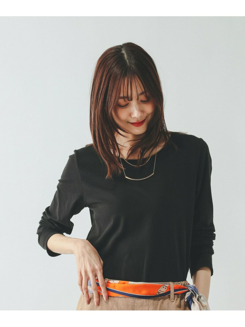 【SALE／20%OFF】Fffit エフィット/やわらかストレッチクルー長袖T/一部店舗限定/645033 GLOBAL WORK グローバルワーク トップス カットソー・Tシャツ ブラック グレー ホワイト ブラウン【RBA_E】[Rakuten Fashion] globalwork-10022958 GLOBAL WORK/グローバルワーク サンプル画像2