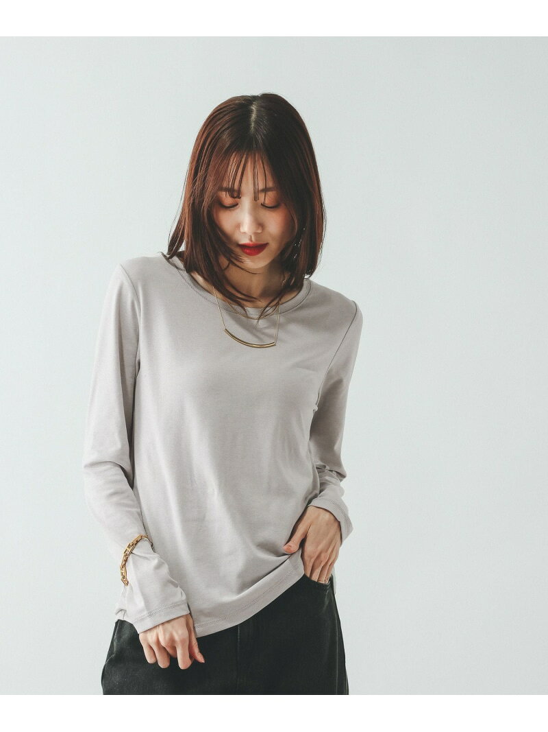 【SALE／20%OFF】Fffit エフィット/やわらかストレッチクルー長袖T/一部店舗限定/645033 GLOBAL WORK グローバルワーク トップス カットソー・Tシャツ ブラック グレー ホワイト ブラウン【RBA_E】[Rakuten Fashion] globalwork-10022958 GLOBAL WORK/グローバルワーク サンプル画像3