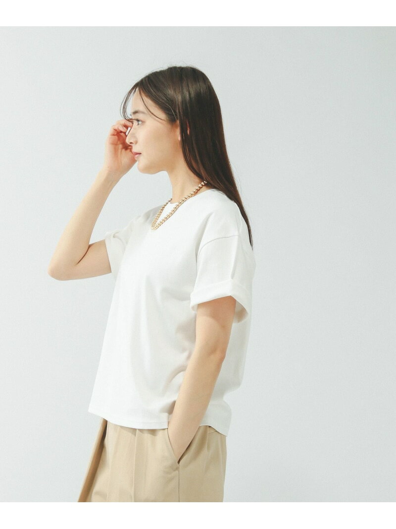 Fffit エフィット/汚れ落ちやすいクルーネック半袖/645044 GLOBAL WORK グローバルワーク トップス カットソー・Tシャツ ホワイト グレー ピンク ブラック[Rakuten Fashion] globalwork-10022964 GLOBAL WORK/グローバルワーク サンプル画像2