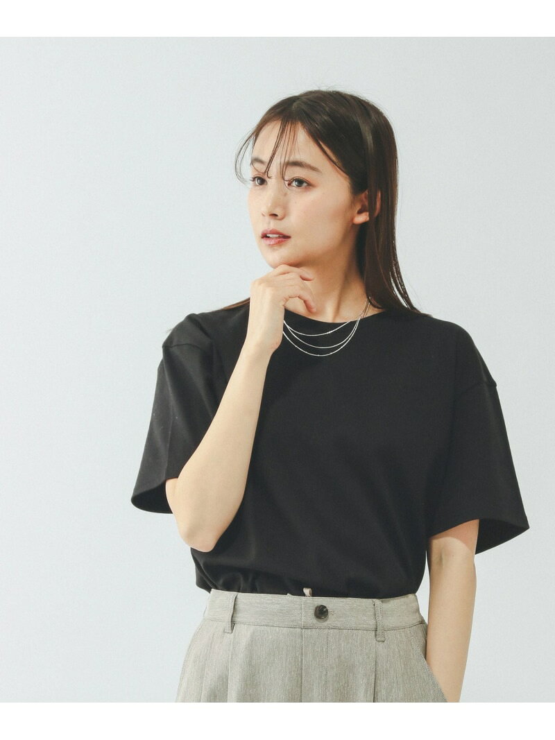 Fffit エフィット/汚れ落ちやすいクルーネック半袖/645044 GLOBAL WORK グローバルワーク トップス カットソー・Tシャツ ホワイト グレー ピンク ブラック[Rakuten Fashion] globalwork-10022964 GLOBAL WORK/グローバルワーク サンプル画像3