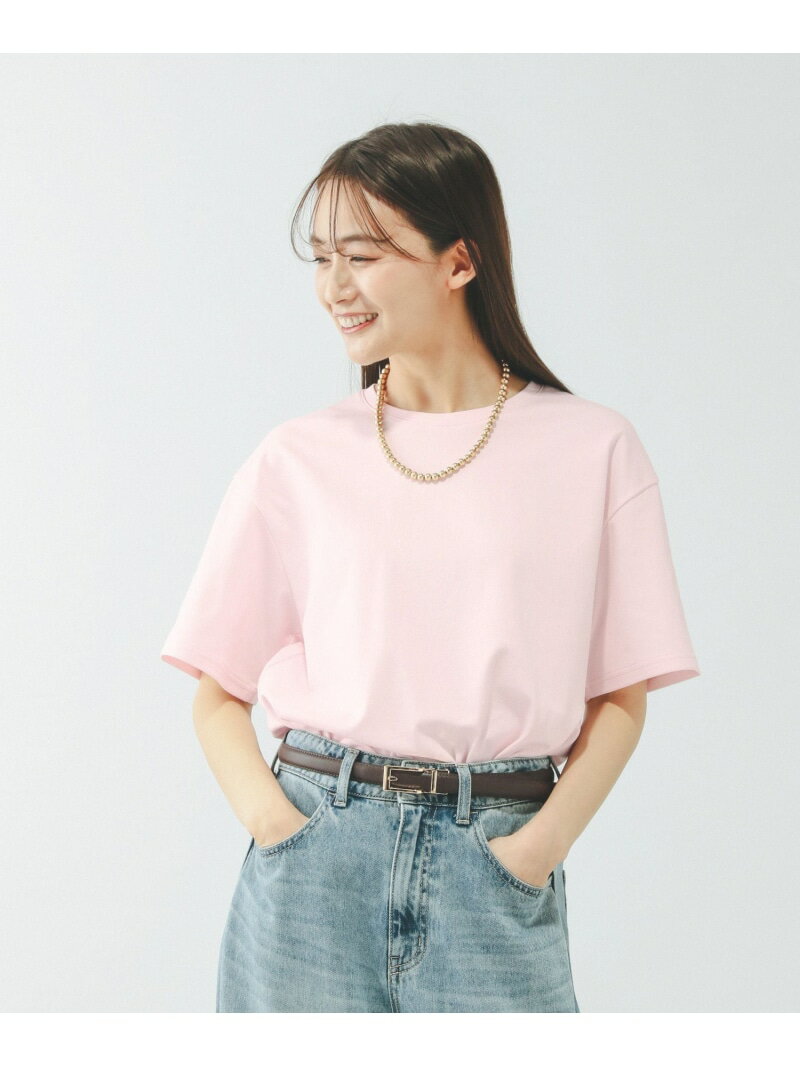 Fffit エフィット/汚れ落ちやすいクルーネック半袖/645044 GLOBAL WORK グローバルワーク トップス カットソー・Tシャツ ホワイト グレー ピンク ブラック[Rakuten Fashion]