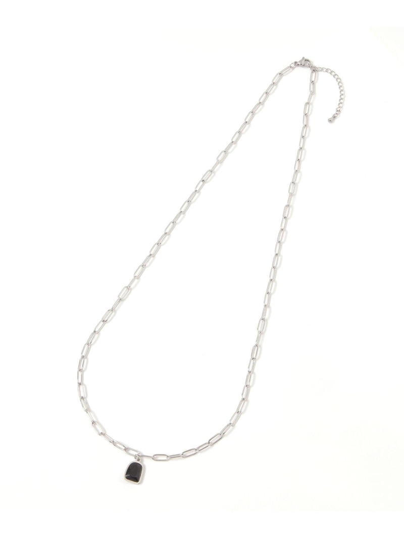 ステンレスプチ石ネックレス/675904 GLOBAL WORK グローバルワーク アクセサリー・腕時計 ネックレス ブラック[Rakuten Fashion] globalwork-10023525 GLOBAL WORK/グローバルワーク サンプル画像3