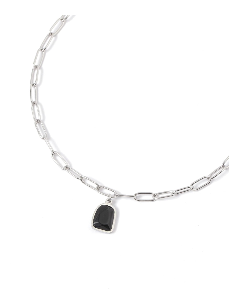 ステンレスプチ石ネックレス/675904 GLOBAL WORK グローバルワーク アクセサリー・腕時計 ネックレス ブラック[Rakuten Fashion] globalwork-10023525 GLOBAL WORK/グローバルワーク サンプル画像2