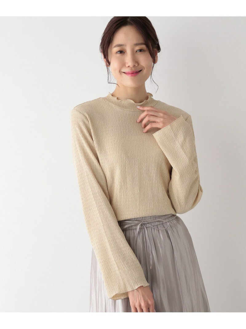 【SALE／20%OFF】シャーリングハイネック長袖/MATINEE LINE GLOBAL WORK グローバルワーク トップス カットソー・Tシャツ ホワイト イエロー ブラック グレー【RBA_E】[Rakuten Fashion]