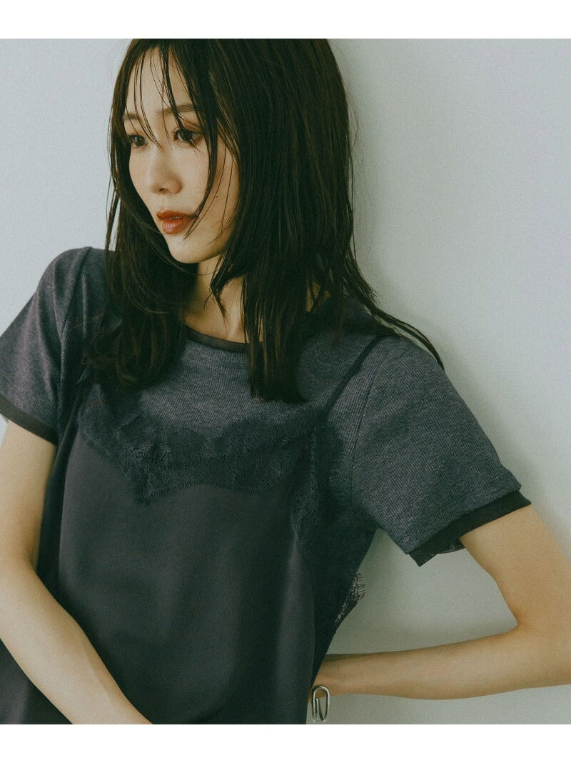 フェイクレイヤードT半袖/684021 GLOBAL WORK グローバルワーク トップス カットソー・Tシャツ ブルー ブラック ホワイト グレー【先行予約】*[Rakuten Fashion] globalwork-10023607 GLOBAL WORK/グローバルワーク パッケージ画像