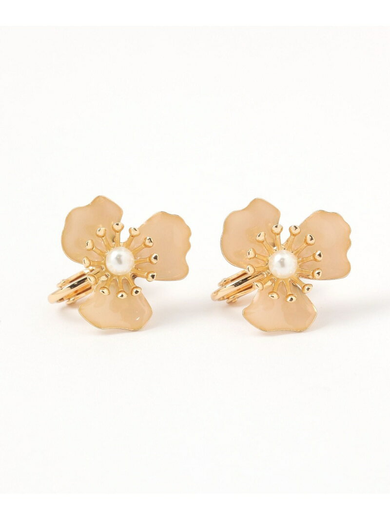 【SALE／50%OFF】メタルカラーフラワーイヤリング/321121 GLOBAL WORK グローバルワーク アクセサリー・腕時計 イヤリング・イヤーカフ ベージュ グレー【RBA_E】[Rakuten Fashion] globalwork-10020564 GLOBAL WORK/グローバルワーク サンプル画像2