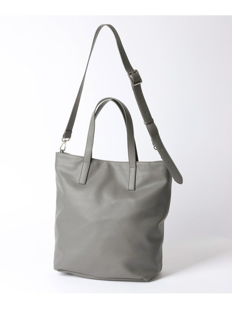 【SALE／30%OFF】PU2WAYショルダーM/617715 GLOBAL WORK グローバルワーク バッグ トートバッグ グレー ブラック【RBA_E】[Rakuten Fashion] globalwork-10022292 GLOBAL WORK/グローバルワーク サンプル画像3