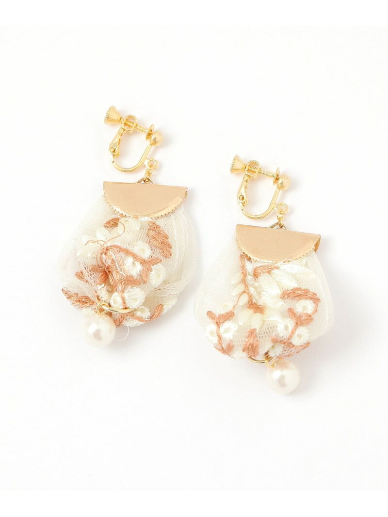 【SALE／76%OFF】MADE IN JAPAN/刺繍イヤリング/321136 GLOBAL WORK グローバルワーク アクセサリー・腕時計 イヤリング・イヤーカフ グレー ホワイト ベージュ【RBA_E】[Rakuten Fashion] globalwork-10020569 GLOBAL WORK/グローバルワーク サンプル画像2
