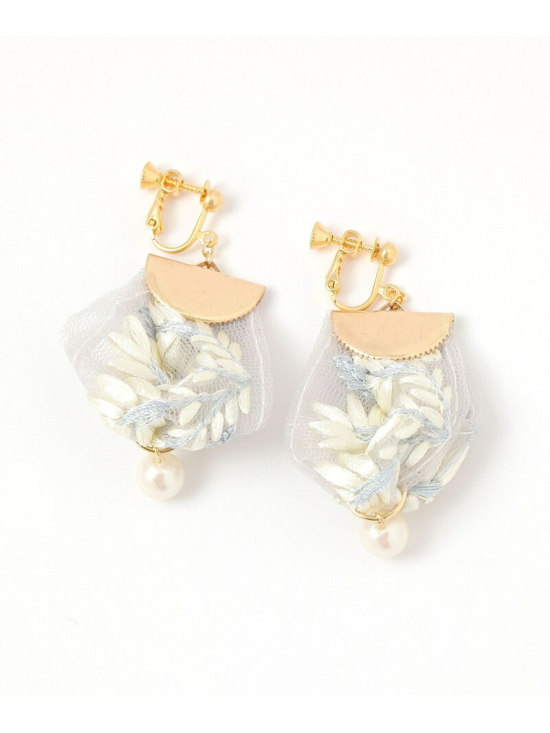 【SALE／76%OFF】MADE IN JAPAN/刺繍イヤリング/321136 GLOBAL WORK グローバルワーク アクセサリー・腕時計 イヤリング・イヤーカフ グレー ホワイト ベージュ【RBA_E】[Rakuten Fashion] globalwork-10020569 GLOBAL WORK/グローバルワーク サンプル画像3