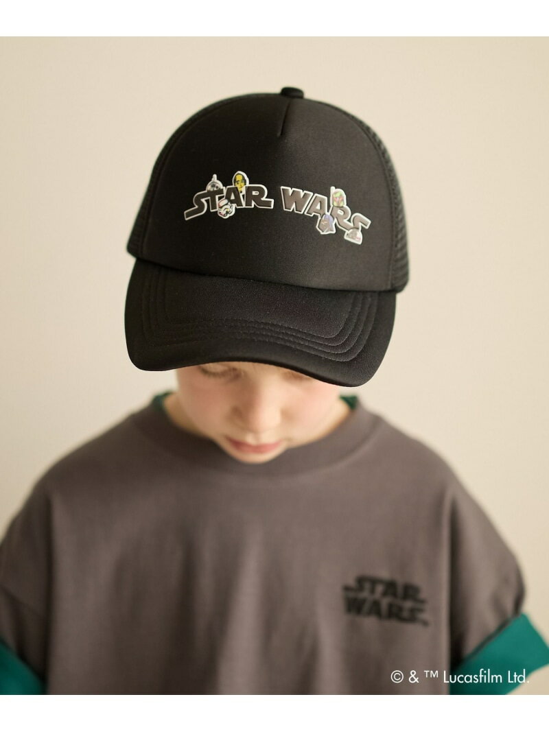 乐天商城 - 【STAR WARS(スター・ウォーズ)】メッシュキャップ/キッズ/665703 GLOBAL WORK グローバルワーク 帽子 キャップ ブラック[Rakuten Fashion]