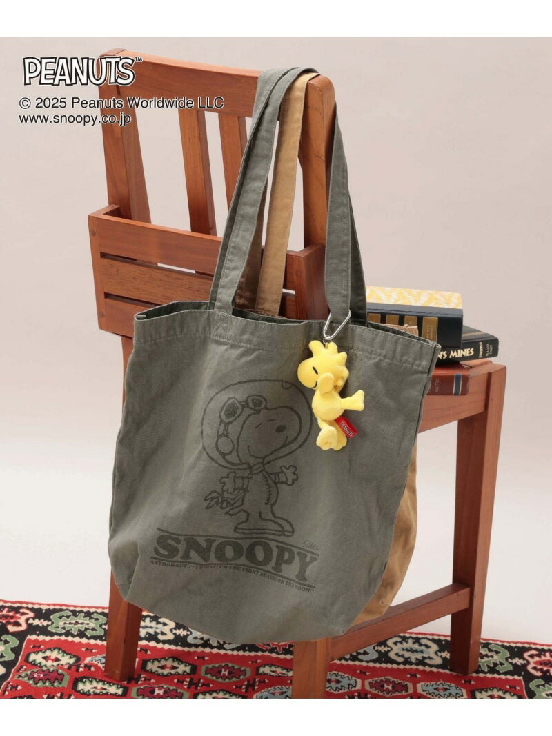 PEANUTS/プリントトート/593173 GLOBAL WORK グローバルワーク バッグ トートバッグ グレー イエロー ブラック ブラウン[Rakuten Fashion]のサムネイル