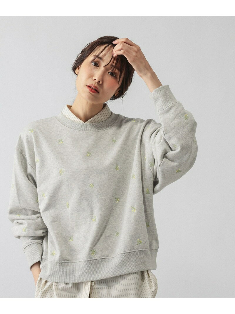 乾きやすい刺繍スウェット/1067225 GLOBAL WORK グローバルワーク トップス スウェット・トレーナー ブラック グレー【送料無料】[Rakuten Fashion] globalwork-10024303 GLOBAL WORK/グローバルワーク サンプル画像2