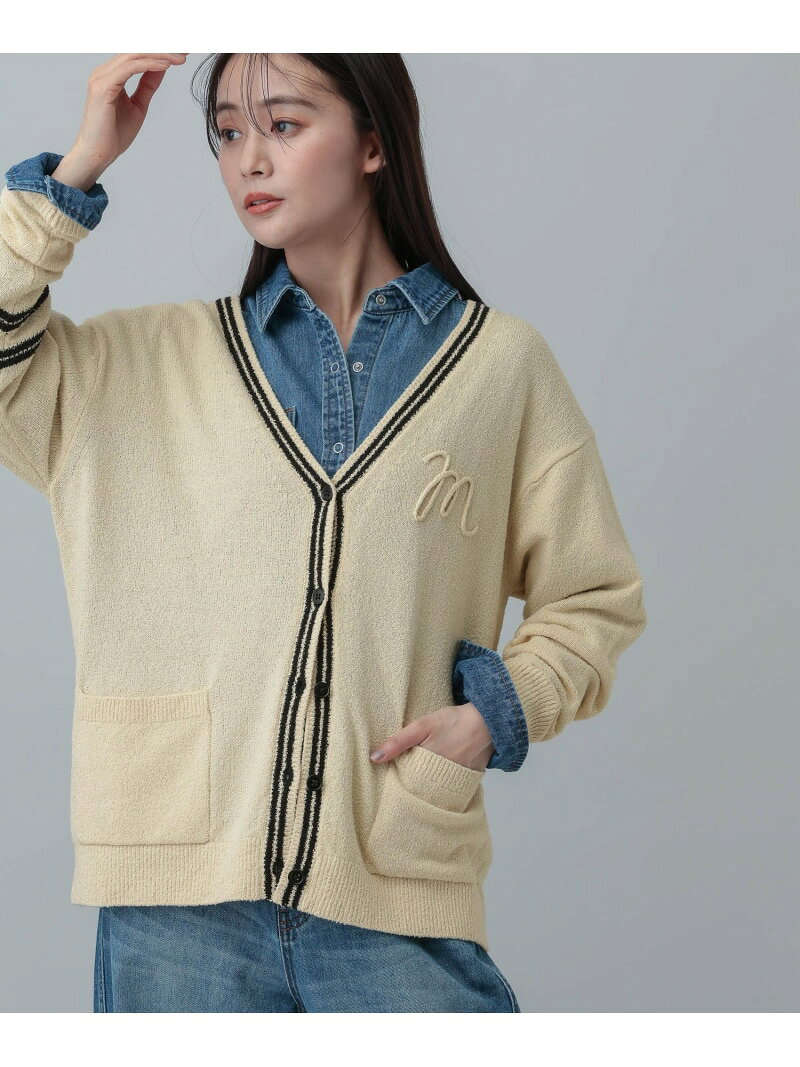 樂天商城 - 【SALE／40%OFF】MATINEE LINE/ブークレラインVカーディガン/646673 GLOBAL WORK グローバルワーク トップス カーディガン ブラック ホワイト【RBA_E】[Rakuten Fashion]