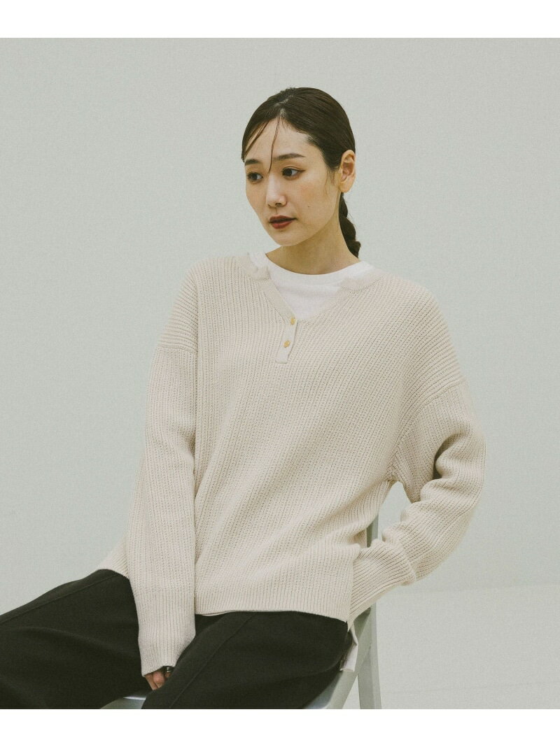 樂天商城 - 【SALE／50%OFF】毛玉になりにくいキーネック/579675 GLOBAL WORK グローバルワーク トップス ニット ネイビー【RBA_E】[Rakuten Fashion]