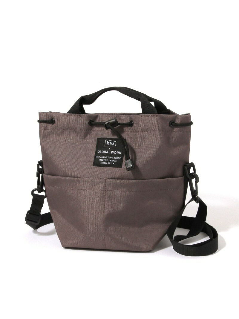 樂天商城 - KIU別注ミニバッグK438/一部店舗限定/661532 GLOBAL WORK グローバルワーク バッグ ショルダーバッグ グレー ブラック[Rakuten Fashion]
