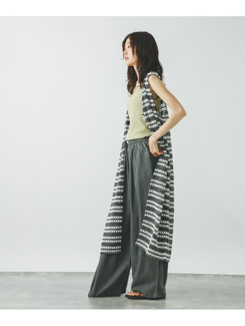 【SALE／30%OFF】レース編みジレワンピース/671841 GLOBAL WORK グローバルワーク トップス ベスト・ジレ ブラウン【RBA_E】【送料無料】[Rakuten Fashion] globalwork-10023677 GLOBAL WORK/グローバルワーク サンプル画像2