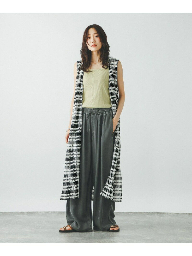 【SALE／30%OFF】レース編みジレワンピース/671841 GLOBAL WORK グローバルワーク トップス ベスト・ジレ ブラウン【RBA_E】【送料無料】[Rakuten Fashion] globalwork-10023677 GLOBAL WORK/グローバルワーク サンプル画像3