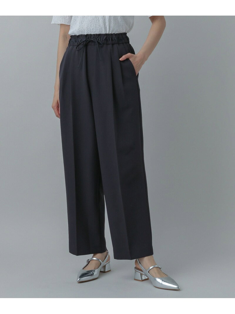 【SALE／40%OFF】ドロストワイドパンツ/MATINEE LINE/327901 GLOBAL WORK グローバルワーク パンツ その他のパンツ ネイビー ブラック ホワイト【RBA_E】【送料無料】[Rakuten Fashion] globalwork-10020984 GLOBAL WORK/グローバルワーク サンプル画像3