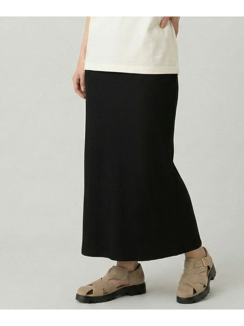 【SALE／40%OFF】ニットリブIラインスカート/664005 GLOBAL WORK グローバルワーク スカート ロング・マキシスカート カーキグリーン ブラック【RBA_E】[Rakuten Fashion] globalwork-10023548 GLOBAL WORK/グローバルワーク サンプル画像2