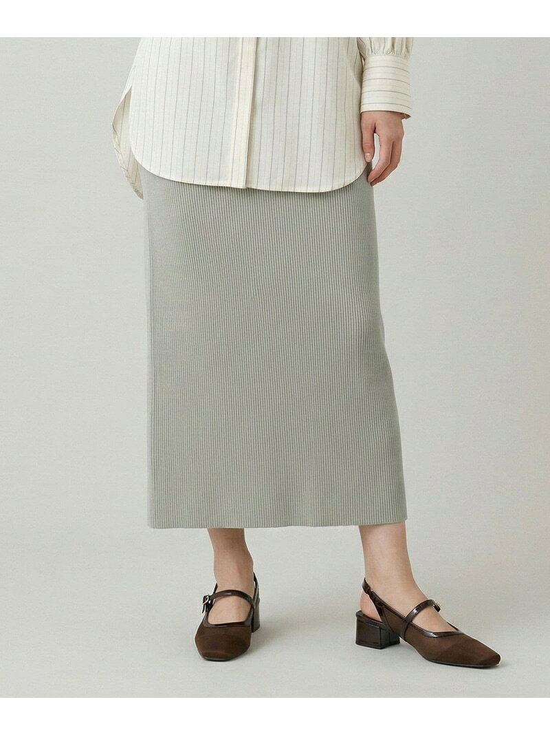 【SALE／40%OFF】ニットリブIラインスカート/664005 GLOBAL WORK グローバルワーク スカート ロング・マキシスカート カーキグリーン ブラック【RBA_E】[Rakuten Fashion] globalwork-10023548 GLOBAL WORK/グローバルワーク サンプル画像3