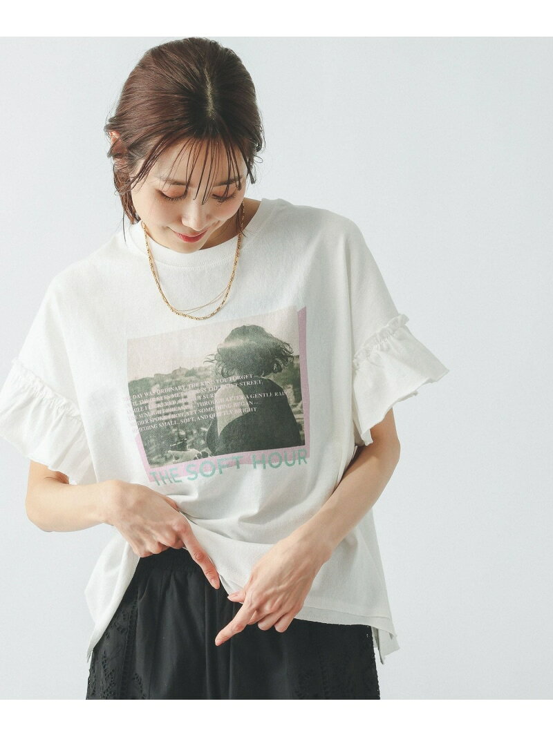 【SALE／20%OFF】ヘビロッTEEフリルプリント半袖/663965 GLOBAL WORK グローバルワーク トップス カットソー・Tシャツ【RBA_E】[Rakuten Fashion] globalwork-10023173 GLOBAL WORK/グローバルワーク サンプル画像2