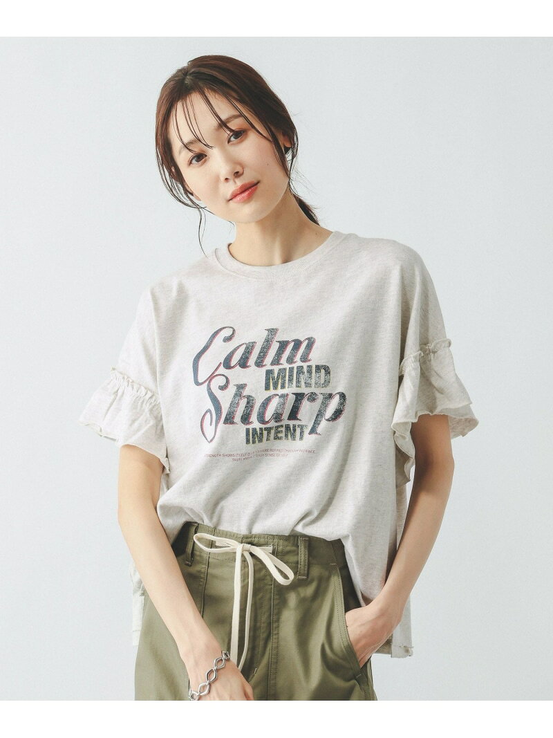 【SALE／20%OFF】ヘビロッTEEフリルプリント半袖/663965 GLOBAL WORK グローバルワーク トップス カットソー・Tシャツ【RBA_E】[Rakuten Fashion] globalwork-10023173 GLOBAL WORK/グローバルワーク サンプル画像3