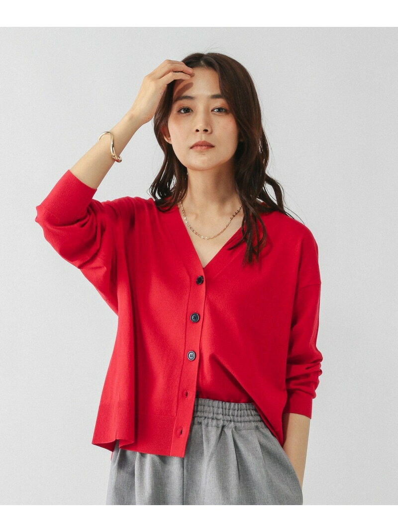 【SALE／50%OFF】ドライタッチVネックカーディガン/499694 GLOBAL WORK グローバルワーク トップス カーディガン レッド【RBA_E】[Rakuten Fashion] globalwork-10021824 GLOBAL WORK/グローバルワーク サンプル画像3