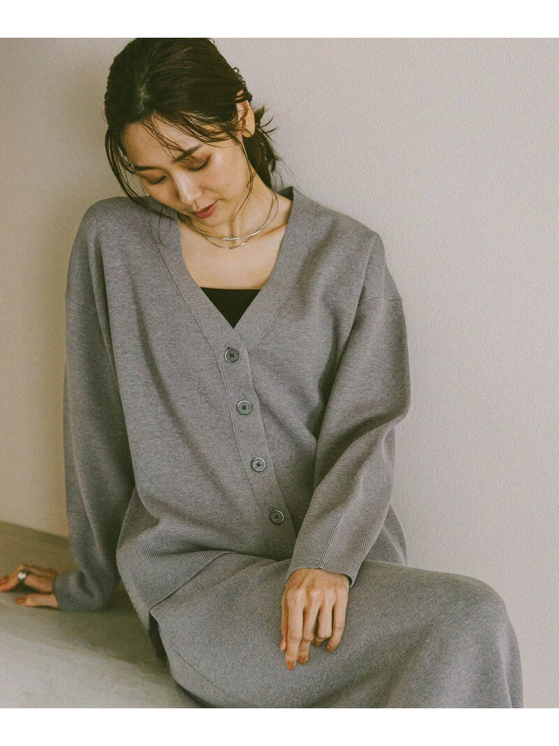 【SALE／52%OFF】スウェットライクVネックカーディガン/571348 GLOBAL WORK グローバルワーク トップス カーディガン ピンク ブラック グレー グリーン【RBA_E】[Rakuten Fashion] globalwork-10021828 GLOBAL WORK/グローバルワーク サンプル画像2