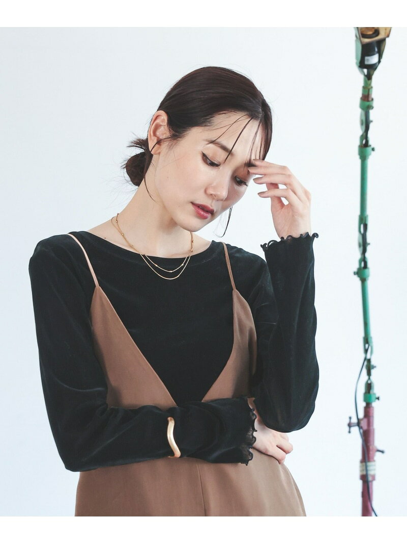 【玉井詩織さん着用】チュールフロッキー2WAYプルオーバー/1046122 GLOBAL WORK グローバルワーク トップス カットソー・Tシャツ ブラック ホワイト グレー[Rakuten Fashion] globalwork-10024172 GLOBAL WORK/グローバルワーク パッケージ画像
