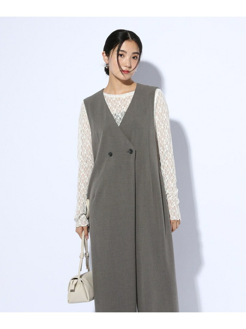 【SALE／30%OFF】オールインワン/一部店舗限定/599691 GLOBAL WORK グローバルワーク オールインワン・オーバーオール オールインワン・つなぎ ブラック グレー【RBA_E】【送料無料】[Rakuten Fashion] globalwork-10021728 GLOBAL WORK/グローバルワーク サンプル画像2