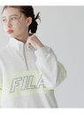 【SALE/20%OFF】FILA/コラボハーフZIP/キッズ/252057 GLOBAL WORK グローバルワーク トップス スウェット・トレーナー グリー...