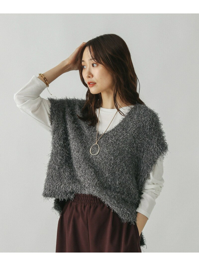 【SALE／52%OFF】サラサラシャギーベスト/長袖T/581160 GLOBAL WORK グローバルワーク トップス その他のトップス グレー ホワイト【RBA_E】[Rakuten Fashion] globalwork-10021724 GLOBAL WORK/グローバルワーク サンプル画像3