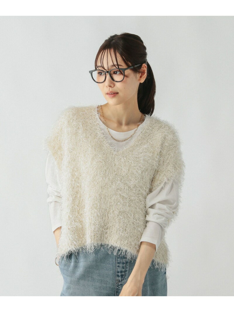 【SALE／52%OFF】サラサラシャギーベスト/長袖T/581160 GLOBAL WORK グローバルワーク トップス その他のトップス グレー ホワイト【RBA_E】[Rakuten Fashion] globalwork-10021724 GLOBAL WORK/グローバルワーク サンプル画像2