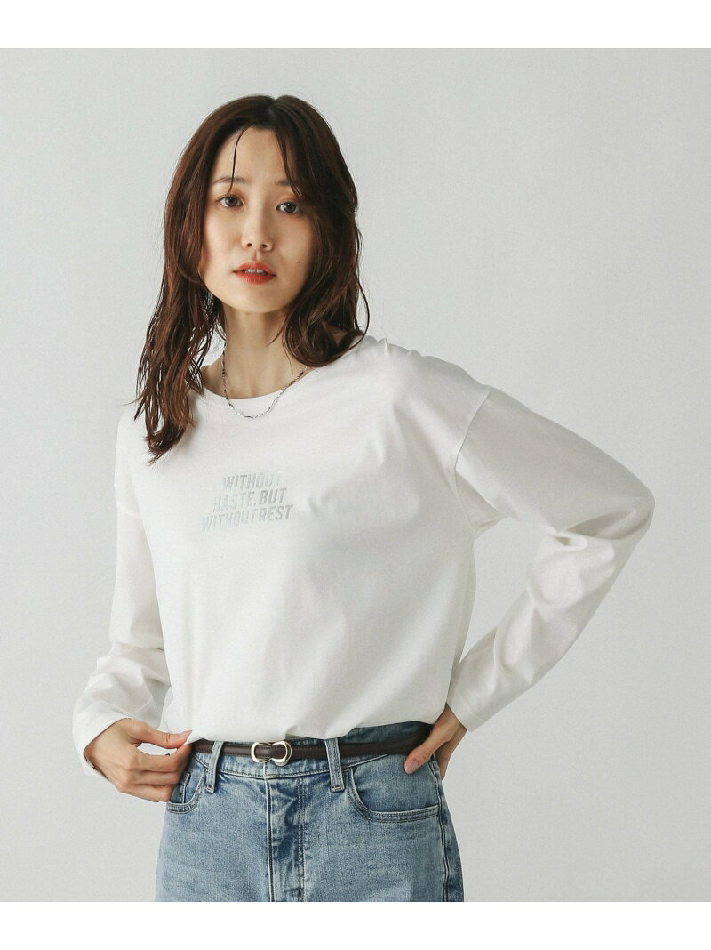 【SALE／40%OFF】リッチクリーンプリントロンT/580930 GLOBAL WORK グローバルワーク トップス カットソー・Tシャツ ホワイト【RBA_E】[Rakuten Fashion] globalwork-10021713 GLOBAL WORK/グローバルワーク サンプル画像3