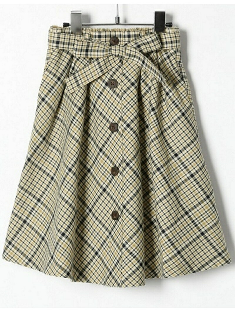 [Rakuten BRAND AVENUE](K)チェックマエボタンスカート GLOBAL WORK グローバルワーク スカート