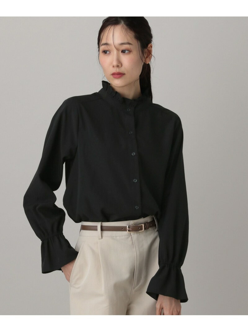 MATINEE LINE/2WAYリボンタイシャツ/632530 GLOBAL WORK グローバルワーク トップス シャツ・ブラウス ホワイト ブルー ブラック【送料無料】[Rakuten Fashion] 2