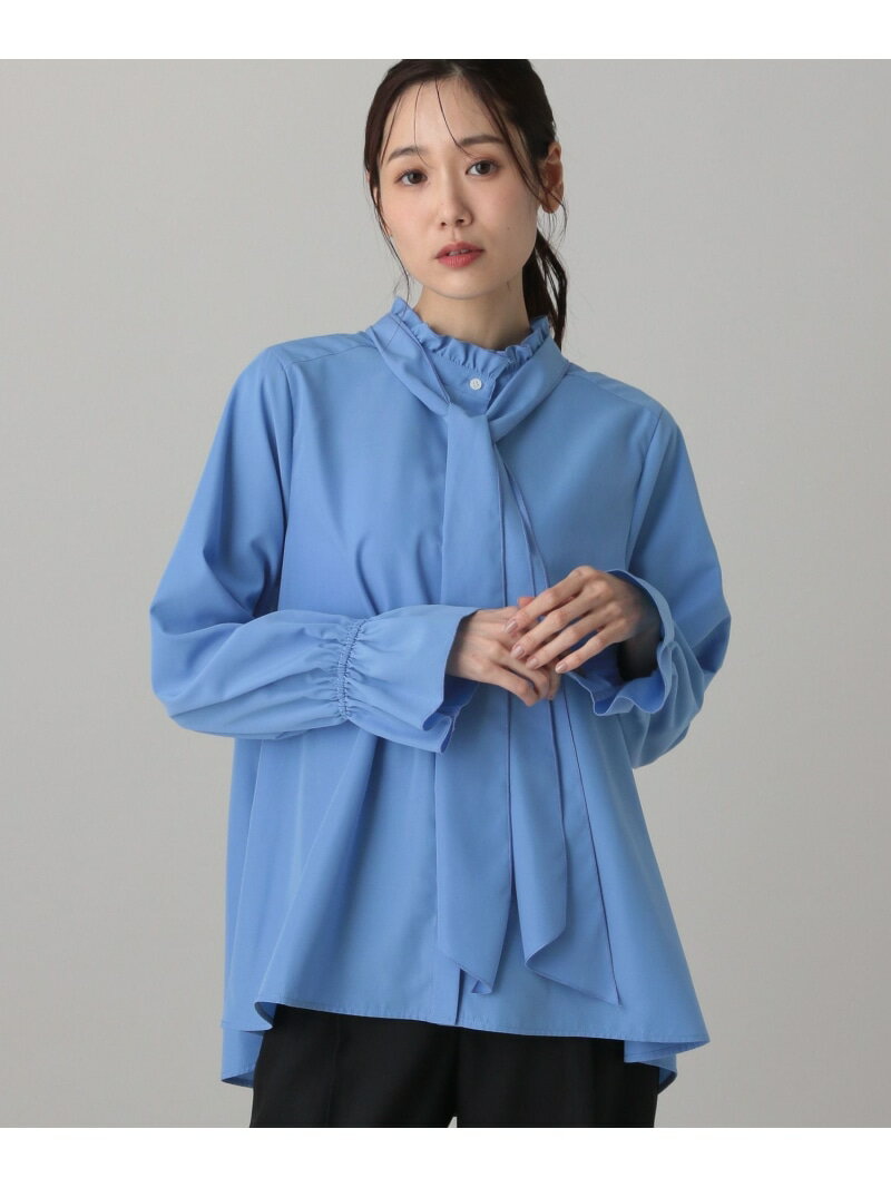 MATINEE LINE/2WAYリボンタイシャツ/632530 GLOBAL WORK グローバルワーク トップス シャツ・ブラウス ホワイト ブルー ブラック【送料無料】[Rakuten Fashion] 3