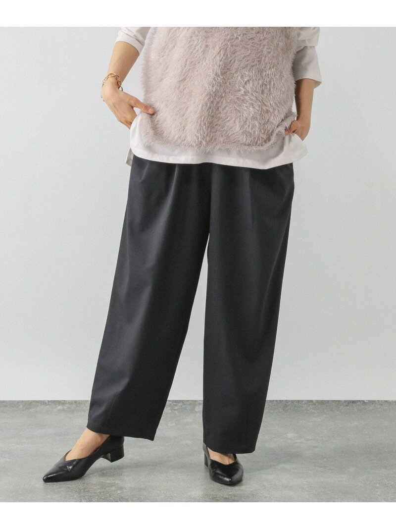 【SALE／50%OFF】イージーケアコクーンワイドパンツ/591294 GLOBAL WORK グローバルワーク パンツ その他のパンツ ブラック グレー ブラウン【RBA_E】[Rakuten Fashion] globalwork-10021765 GLOBAL WORK/グローバルワーク サンプル画像2