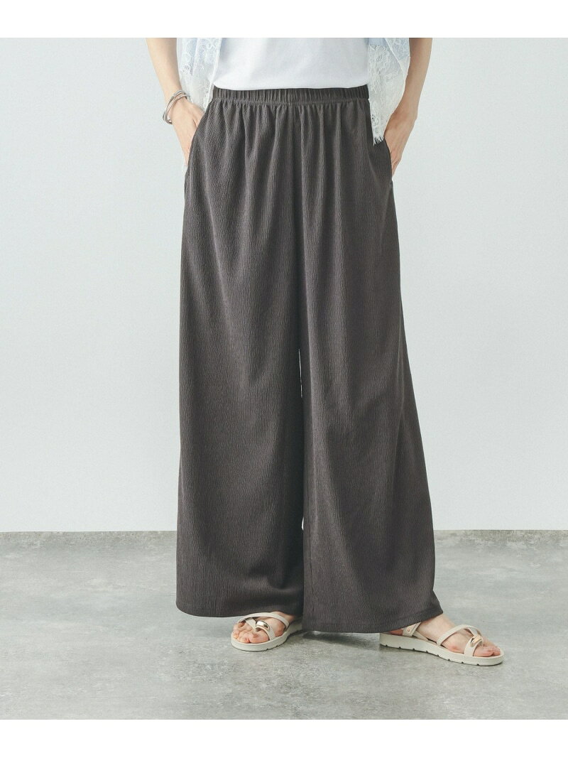 【SALE／28%OFF】ジャガードストライプワイドパンツ/681324 GLOBAL WORK グローバルワーク パンツ その他のパンツ ブラック ホワイト【RBA_E】[Rakuten Fashion] globalwork-10023708 GLOBAL WORK/グローバルワーク サンプル画像2