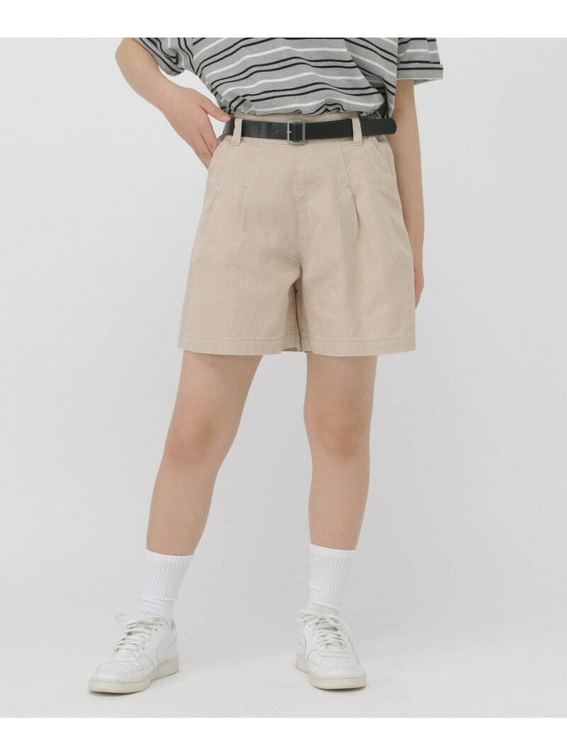 アソートベルトキュロットパンツ/AND YUA ANY/647269 GLOBAL WORK グローバルワーク パンツ その他のパンツ ベージュ ブラック ブルー[Rakuten Fashion] 2