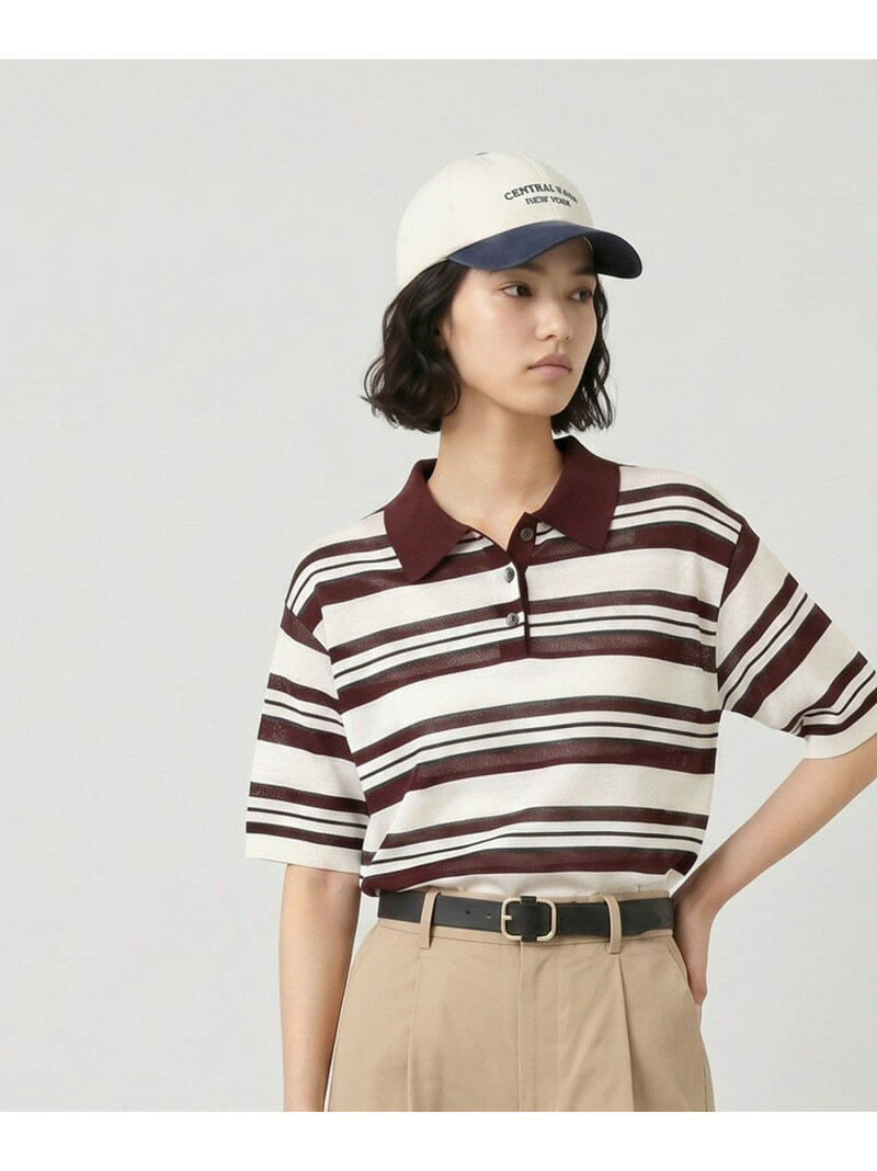 【SALE／40%OFF】リネン混シアーポロ襟プルオーバー/655846 GLOBAL WORK グローバルワーク トップス ニット ホワイト ブルー【RBA_E】[Rakuten Fashion] globalwork-10023506 GLOBAL WORK/グローバルワーク サンプル画像2