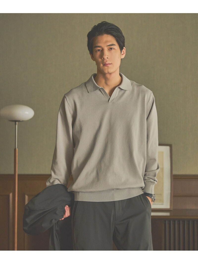 スキッパーニット/Salon de GW/571730 GLOBAL WORK グローバルワーク トップス ニット ネイビー グレー【送料無料】[Rakuten Fashion]のサムネイル