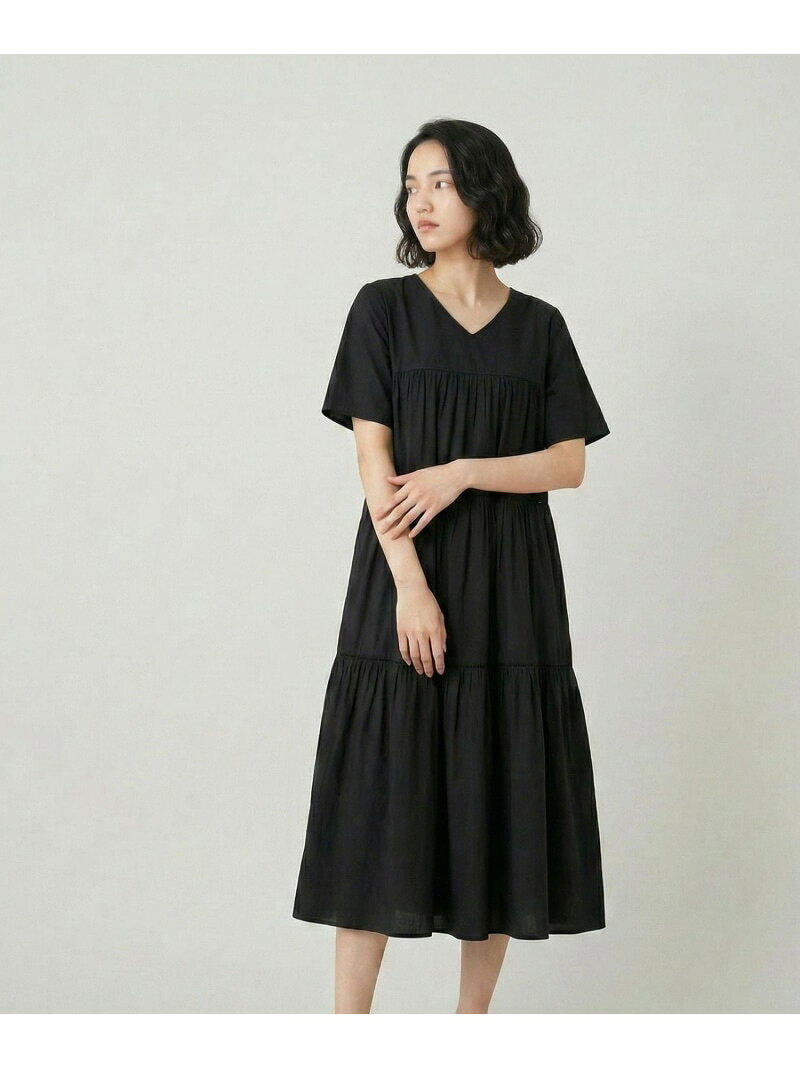 【SALE／44%OFF】さらさらリラックスティアードレースワンピース/636253 GLOBAL WORK グローバルワーク ワンピース・ドレス ワンピース ブラック ブラウン【RBA_E】[Rakuten Fashion] globalwork-10023462 GLOBAL WORK/グローバルワーク サンプル画像2